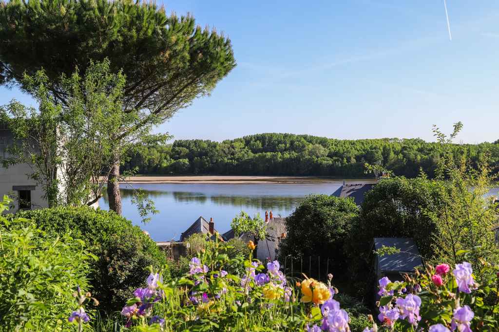 Paysage de Loire depuis le jardin des gites